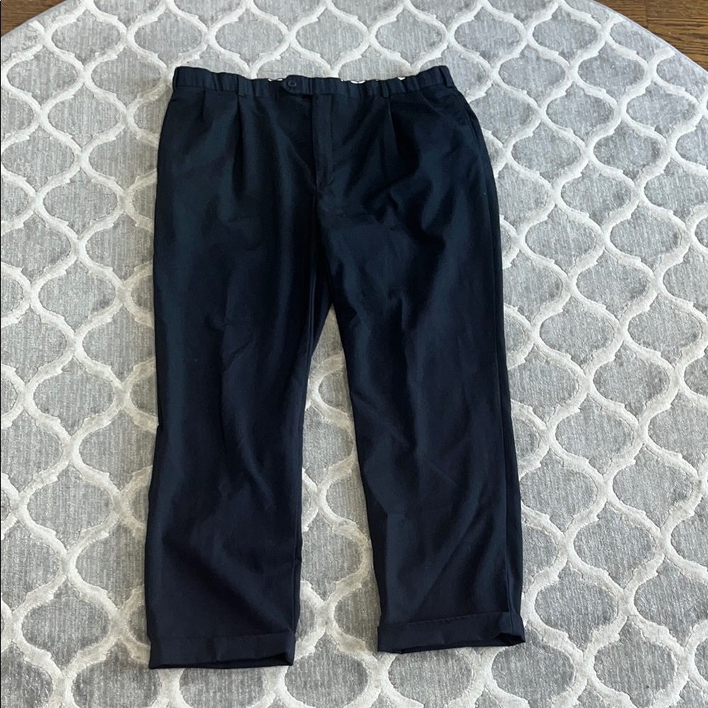 Brooks Brothers Men's Midnight Black Dress Trousers